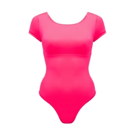 MISSION SWIM Strój jednoczęściowy MARINA - neon pink | Sklep Bebio