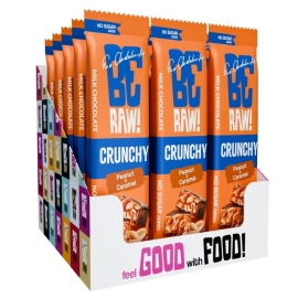 Zestaw batonów orzechowych BeRAW! Crunchy Peanuts & Caramel 40g x15