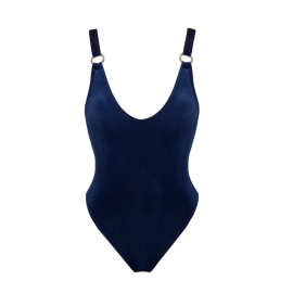 MISSION SWIM Strój jednoczęściowy COURTNEY - royal blue velvet | Sklep Bebio