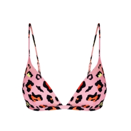 MISSION SWIM Top RACHEL - leopard pink