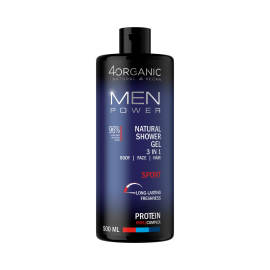 Naturalny żel pod prysznic MEN POWER 3w1 Sport 500ml 