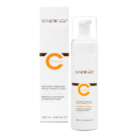 VITAMIN C Aktywna pianka do mycia twarzy i demakijażu oczu 200 ml SunewMed+ 