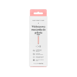 Wielorazowa maszynka do golenia z dwoma ostrzami do ciała – blush Your KAYA 