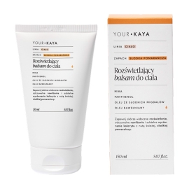 Rozświetlający balsam do ciała o zapachu słodkiej pomarańczy 150 ml  Your Kaya