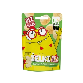 Żelki owocowe BeRAW! Kids Banan z chrupkami 35g