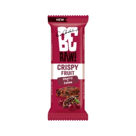 Baton owocowy BeRAW! Crispy Fruit Cherry&Cocoa wiśnia i kakao 40g