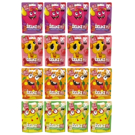 Zestaw żelków owocowych BeRAW! Kids mix smaków 4x4szt. 