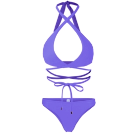 MISSION SWIM Strój dwuczęściowy ERRIN - purple 