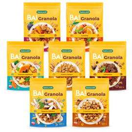 Zestaw granoli pełnoziarnistych Bakalland BA! mix smaków 7 x 300g 