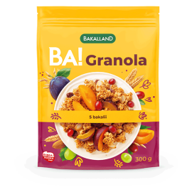 Granola pełnoziarnista  5 bakalii Bakalland BA! 300g 
