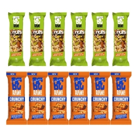 Zestaw Beraw peanut butter crunchy & Beraw nuts honey pistachio mix 12 szt