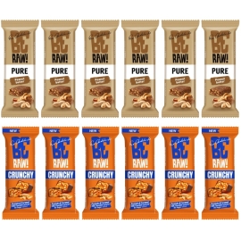 Zestaw Beraw peanut butter Crunchy & Beraw pure peanut butter mix 12 szt