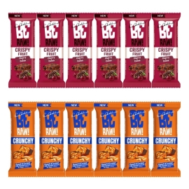Zestaw Beraw peanut butter crunchy & Beraw crispy fruit cherry zestaw mix 12 szt