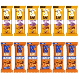 Zestaw Beraw peanut butter crunchy & Beraw crispy mango zestaw mix 12 szt 