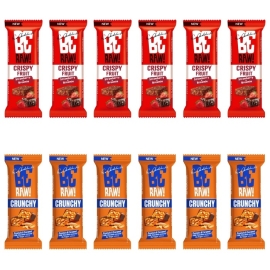 Zestaw Beraw peanut butter crunchy & Beraw strawberry crispy mix 12 szt 