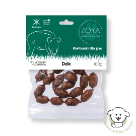Kiełbaski z dzika dla psów 100g ZOYA | Sklep Bebio 