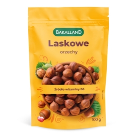 Orzechy laskowe łuskane Bakalland 100g 