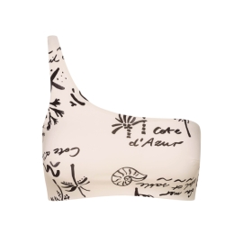 MISSION SWIM x ESOTIQ Top miękki FIRENZE - kremowy 