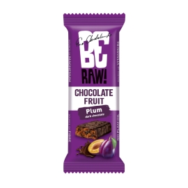 Baton owocowy BeRAW! Chocolate Fruit Plum śliwka w czekoladzie 40 g