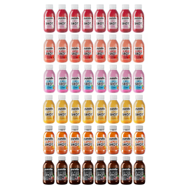 Zestaw SuperShot Mix smaków Purella Superfoods 6 x 8 szt.