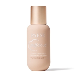 Satynowy podkład z efektem Blur PUFF CLOUD 04W Shell Beige 37 ml PAESE