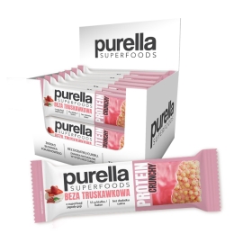 Zestaw batonów proteinowych Purella Superfoods Protein beza truskawkowa 15x45g 