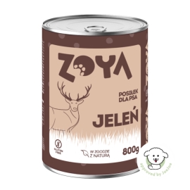 Mokra karma dla psa jeleń – puszka 800g ZOYA 