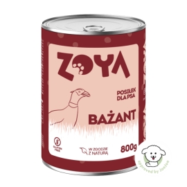 Mokra karma dla psa bażant – puszka 800g ZOYA | Sklep Bebio 