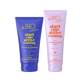 Zestaw serum nocne i oleożel do masażu ciała Start Your Active Training  BeBIO Cosmetics 