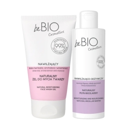 Naturalny Płyn micelarny nawilżająco – odżywczy 200 ml + GRATIS Naturalny żel do mycia twarzy nawilżający 150 ml Bebio Cosmetics