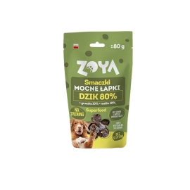 Smaczki dla psa Mocne łapki – dzik 80g ZOYA | Sklep Bebio 