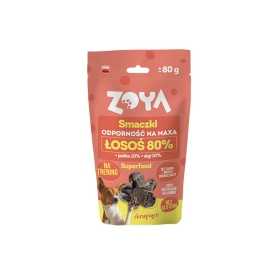 Smaczki dla psa Odporność na maxa – łosoś 80g ZOYA | Sklep Bebio 