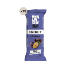 Baton energetyczny Purella BeRAW o smaku śliwki Energy bar w czekoladzie zestaw 15x 40 g