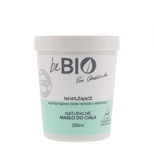 beBIO Cosmetics Naturalne masło do ciała intensywnie nawilżające 200ml 99% składników naturalnych