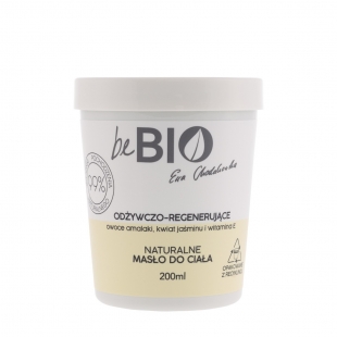 beBIO Cosmetics Naturalne masło do ciała odżywczo-regenerujące 200ml 99% składników naturalnych