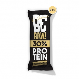 Baton BeRAW Protein 30% - orzech | 40g x 15 sztuk