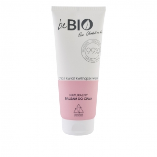 beBIO Cosmetics Naturalny balsam do ciała po kąpieli CHIA I KWIAT JAPOŃSKIEJ WIŚNI | 200ml 99% naturalnych składników