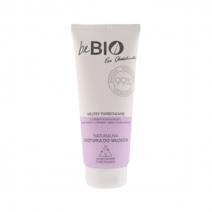 beBIO Cosmetics Naturalna odżywka do włosów farbowanych z olejem kokosowym oraz ekstraktem z oliwek i dębu francuskiego 200ml