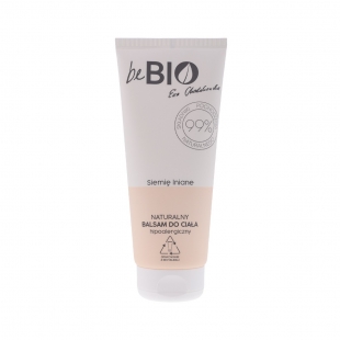 beBIO Cosmetics Naturalny balsam do ciała SIEMIĘ LNIANE | 200ml dla skóry wrażliwej