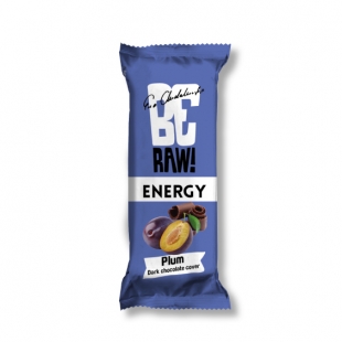 Baton energetyczny Purella BeRAW o smaku śliwki Energy bar plum śliwka w czekoladzie 40 g