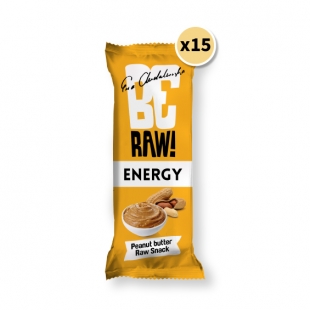 BeRAW Energy Raw Snack - krem orzechowy | 40g x 15 sztuk 