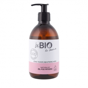 beBIO Cosmetics Naturalny żel pod prysznic CHIA I KWIAT JAPOŃSKIEJ WIŚNI 400 ml 99% naturalnych składników