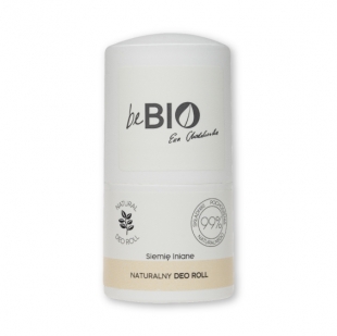 beBIO Cosmetics Naturalny Dezodorant Deo roll-on SIEMIĘ LNIANE | 50ml do skóry wrażliwej