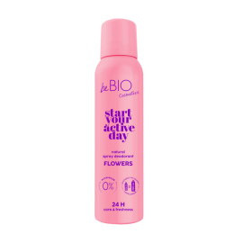 BeBIO Start your active day Naturalny dezodorant w sprayu Flowers 125 ml| Sklep Bebio