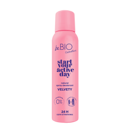 BeBIO Start your active day Naturalny dezodorant w sprayu Velvety 125 ml| Sklep Bebio