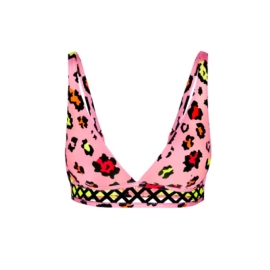 MISSION SWIM Top INES - pink leopard rozmiar S | Sklep Bebio
