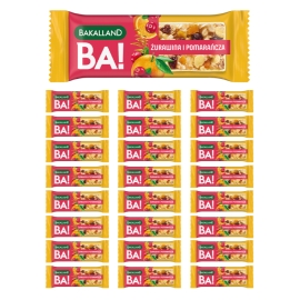 Zestaw Bakalland BA! Baton zbożowy - żurawina i pomarańcza 40g x 25 Sklep Bebio Ewy Chodakowskiej