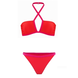 MISSION SWIM Strój dwuczęściowy BRIGITTE coral/fuchsia | Sklep Bebio