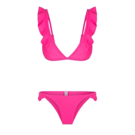 Mission Swim TOP ARIELLE neonowy róż rozm. L