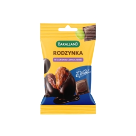 Rodzynki w gorzkiej czekoladzie 37g | Sklep Bebio
